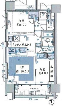 セントラルレジデンス御茶ノ水ヒルトップの物件間取画像